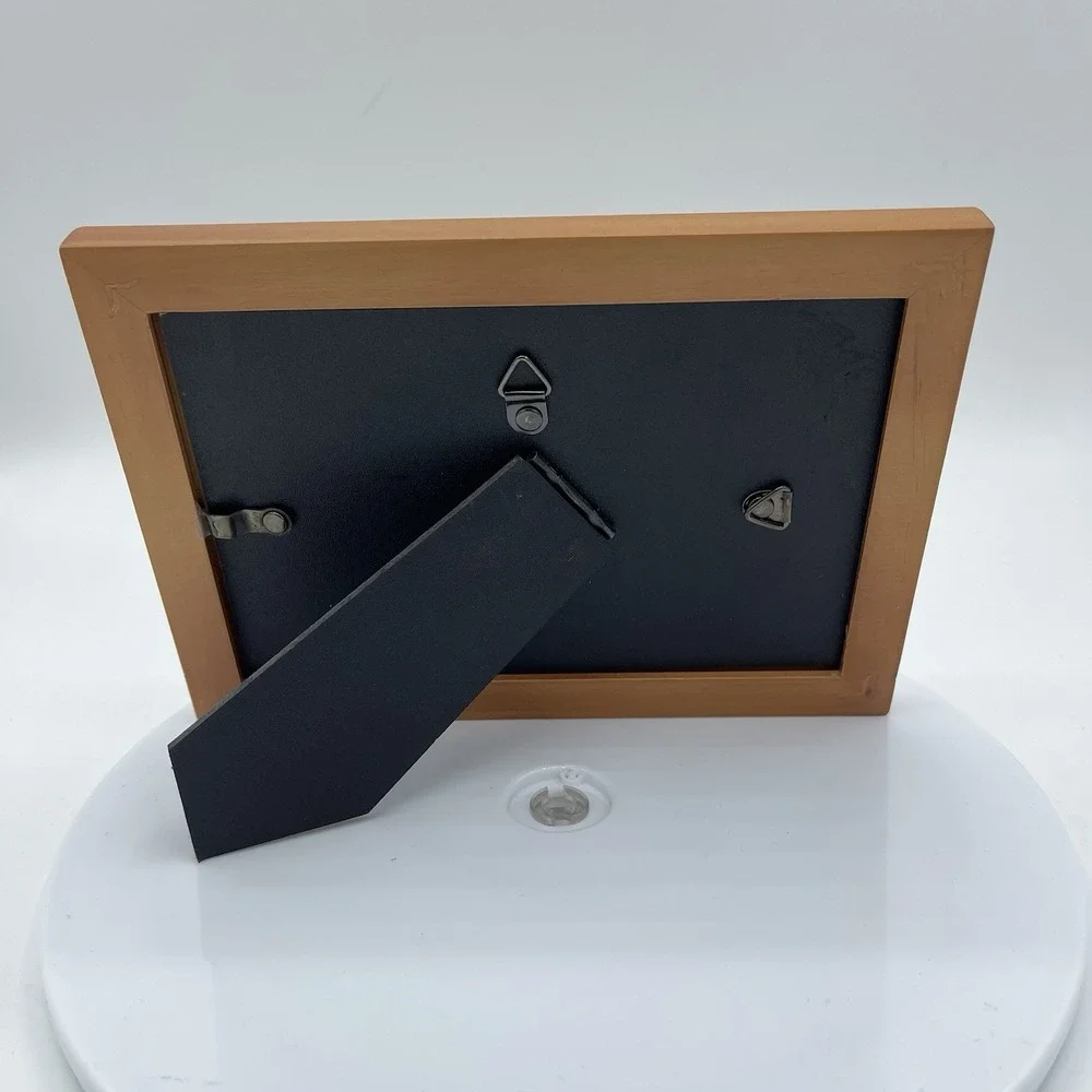 Fly Fishing Black Dose #4 Salmon Hook Framed 5x7in